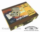 Acrylic paints set GALERIA wooden box 6x60ml tubes W&N2190508
