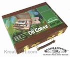 Oil paints set WINTON wooden box 8x37ml tubes W&N1490684